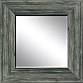 PTM Images Framed Mirror, Wood, 20"H x 20"W, Stone Gray