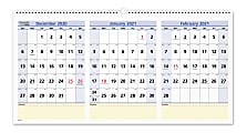 AT-A-GLANCE® QuickNotes 15-Month Wall Calendar, 24" x 12", December 2020 to February 2022, PM1528