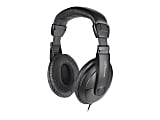 Compucessory Deluxe Stereo Headphones - Stereo - Black - Mini-phone (3.5mm) - Wired - 32 Ohm - 20 Hz 20 kHz - 15155 1 thumbnail image