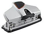 Office Depot® Brand Adjustable 3-Hole Punch, 30-Sheet Capacity, Silver