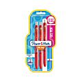 Paper Mate® InkJoy™ Retractable Gel Pens, Medium Point, 0.7 mm, Black Barrels, Red Ink, Pack Of 3