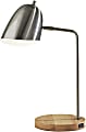 Adesso® Simplee Jude Desk Lamp, 19-1/2”H, Natural/Brushed Steel