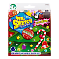 Mr. Sketch® Holiday Scented Washable Markers, Chisel Tip, Assorted Ink Colors, Pack Of 6