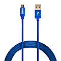Duracell® Sync & Charge Cable, Micro USB, 10', Blue, 2293