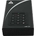 Apricorn Aegis Padlock 3 TB External USB 3.0 Hard Drive, Black, ADT-3PL256-3000 1 thumbnail image