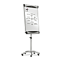 Quartet® Premium Magnetic Dry-Erase Whiteboard Presentation Easel With Wheels, 27" x 41", Steel Frame With Gray Finish