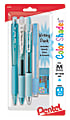 Pentel® Color Shade Pen And Mechanical Pencil Pack, Sky Blue 1 thumbnail image