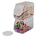 Pacon® Interlocking Storage Containers With Lids, 9-1/2”H x 6-3/4”W x 5-1/2”D, Clear, Set Of 2 Containers 1 thumbnail image