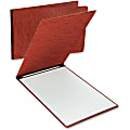 Oxford Tabloid, Letter Recycled Report Cover - 11" x 17" , 8 1/2" x 11" - 2 x Prong Fastener(s) - 3" Fastener Capacity for Folder - Red - 65% Fiber Recycled - 1 Each