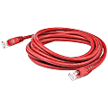 AddOn 10ft RJ-45 (Male) to RJ-45 (Male) Red Snagless Cat6A UTP PVC Copper Patch Cable - 100% compatible and guaranteed to work