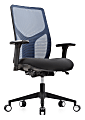 WorkPro® 4000 Series Multifunction Ergonomic Mesh/Fabric High-Back Executive Chair, Blue/Black, BIFMA Compliant