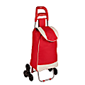 Honey-Can-Do Large Rolling Knapsack Cart With Handle, 39 3/8" x 17 3/8" x 11 4/5", Red