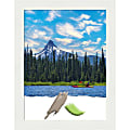 Amanti Art Picture Frame, 21" x 27", Matted For 18" x 24", Vanity White Narrow