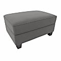 Bush® Furniture Stockton Storage Ottoman, French Gray Herringbone Fabric, Standard Delivery 1 thumbnail image