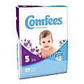 Attends® Comfees® Baby Diapers, Size 5, White, Pack Of 27