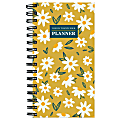 2024 TF Publishing Small Weekly Monthly Planner, 6-1/2” x 3-1/2”, Daisy Days, January To December