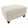 Bush® Furniture Hudson Storage Ottoman, Cream Herringbone Fabric, Standard Delivery 1 thumbnail image