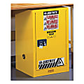 Justrite Yellow Countertop & Compact Cabinets, Self Closing Cabinet, 12 Gallon 1 thumbnail image