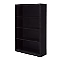South Shore Morgan 4-Shelf Bookcase, Black Oak