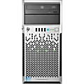 HP ProLiant ML310e G8 4U Micro Tower Server - 1 x Intel Xeon E3-1220 v3 Quad-core (4 Core) 3.10 GHz - 4 GB Installed DDR3 SDRAM - Serial ATA/600 Controller - 0, 1, 10 RAID Levels - 350 W 1 thumbnail image
