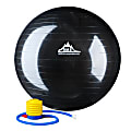 Black Mountain Products 2000 lb Static Strength Stability Ball With Pump, 65cm, Black 1 thumbnail image