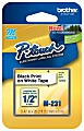 Brother® M-231 Black-On-White Tape, 0.47" x 26.2' 1 thumbnail image
