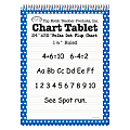 Top Notch® Polka Dot Chart Tablets, 24" x 32", 1 1/2" Ruled, Blue, Pack Of 2 1 thumbnail image