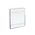 Azar Displays Acrylic Sign Holders With Adhesive Tape, 8 1/2" x 5 1/2", Clear, Pack Of 10 1 thumbnail image