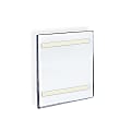 Azar Displays Acrylic Sign Holders With Adhesive Tape, 8 1/2" x 5 1/2", Clear, Pack Of 10