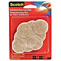 Scotch® Self-Stick Floor Care Pads, 1 3/8", Pack Of 8