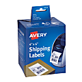Avery® Permanent Thermal Printer Water-Resistant Shipping Labels, 4156, 4" x 6", White, Pack Of 220