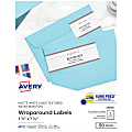 Avery® Premium Address Labels, 22838, Wraparound, 1 3/4" x 7 17/20", Textured White, Pack Of 50