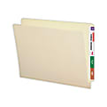 Smead® End-Tab Folders, Straight Cut, Letter Size, 100% Recycled, Manila, Pack Of 100 1 thumbnail image