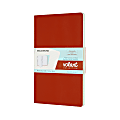 Moleskine Volant Journals, 5" x 8-1/4", Ruled, 96 Pages (48 Sheets), Coral Orange/Aqua Blue, Set Of 2 Journals 1 thumbnail image