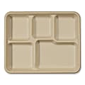 World Centric® Fiber Trays, 8-1/2” x 10-1/4” x 1-1/16”, Natural Paper, Pack Of 400 Trays