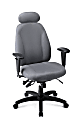 WorkPro® Maverick Multifunction Ergonomic Fabric High-Back Chair With Headrest, Gray/Black