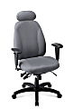WorkPro® Maverick Multifunction Ergonomic Fabric High-Back Chair With Headrest, Gray/Black 1 thumbnail image