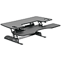 VariDesk ProPlus Manual Standing Desk Riser, 17-1/2"H x 48"W x 24"D, Black