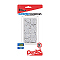 Pentel® Hi-Polymer® Eraser Caps, White, Pack Of 50 1 thumbnail image