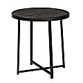 Baxton Studio Sadiya Modern Industrial Outdoor Side Table, 17-15/16”H x 16-15/16”W x 16-15/16”D, Black 1 thumbnail image