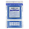 Custom Dual Pocket Premier Check Deposit Bags, 11" x 15", Blue, Pack Of 100 Bags 1 thumbnail image