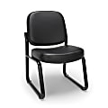 OFM Anti-Microbial Anti-Bacterial Reception Chair, Black 1 thumbnail image