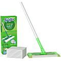 Swiffer® Sweeper® Dry + Wet Starter Kit, 46"H x 10"W x 8"D, Silver/Green