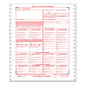 ComplyRight™ W-2C Continuous Tax Forms, 2-Part, 9 1/2" x 11", Pack Of 100 Forms