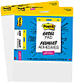 Post-it Super Sticky Easel Pads 20" x 23", White, 2 Pads of 20 Sheets