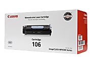 Canon® 106 Black Toner Cartridge, 0264B001