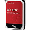 Western Digital® Red 2TB Internal Hard Drive For NAS, 64MB Cache, SATA/600, WD20EFRX 1 thumbnail image
