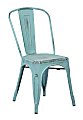 Office Star™ Bristow Armless Chairs, Antique Sky Blue, Set Of 4 Chairs