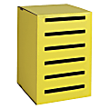 Classroom Keepers Homework Collector - 6 Compartment(s) - 17.9" Height x 12.8" Width x 13.7" Depth - Recycled - Yellow - Cardboard - 1Each 1 thumbnail image