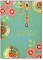 Viabella Birthday Greeting Card With Envelope, Flowers, 5" x 7"